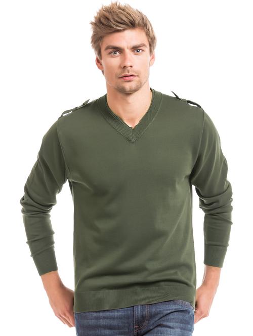 green cotton pullover - 18068546 - Very Small Image - 1