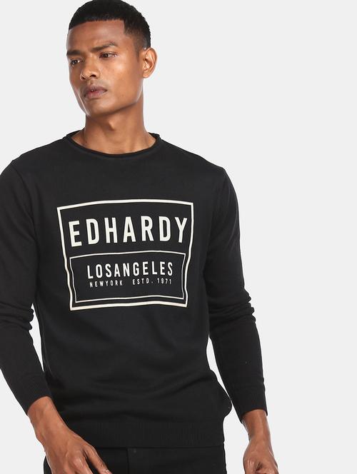 black cotton pullover - 18068559 - Very Small Image - 1