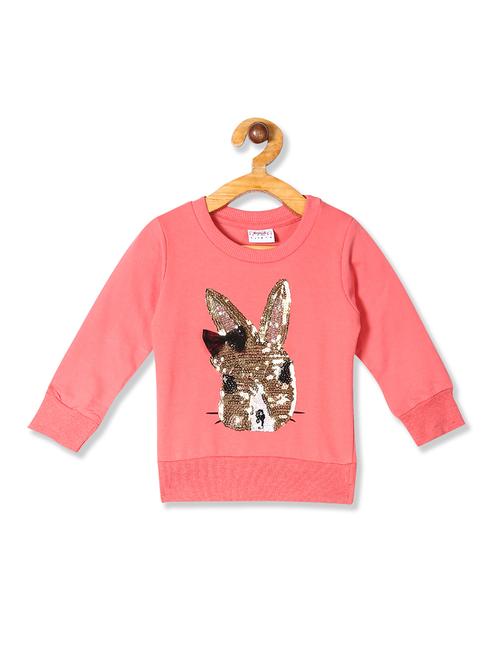 pink applique sweatshirt - 18068871 - Very Small Image - 1