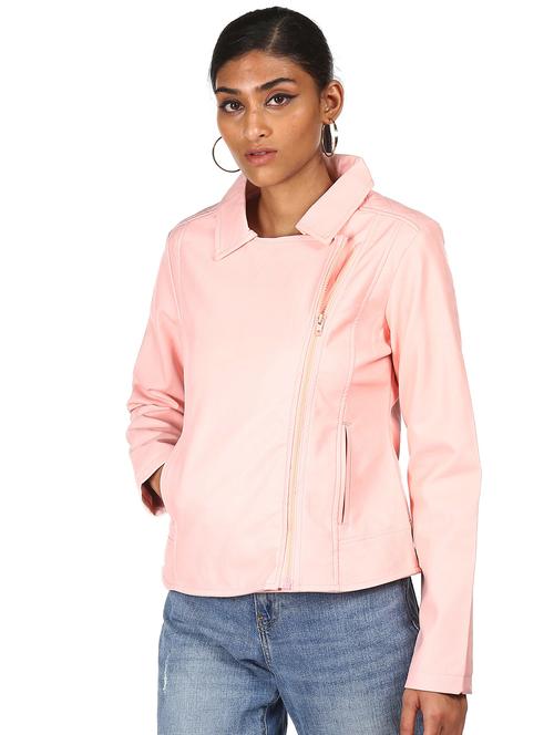 pink solid jacket - 18069392 - Very Small Image - 1