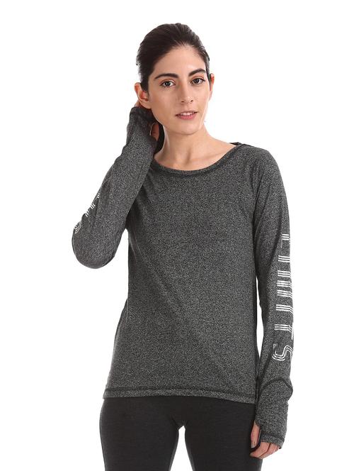 grey cotton regular top - 18069576 - Very Small Image - 1