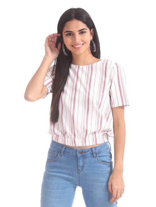red polyester regular top - 18069586 - Very Small Image - 1