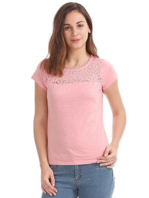 lace detail solid top - 18069688 - Very Small Image - 1