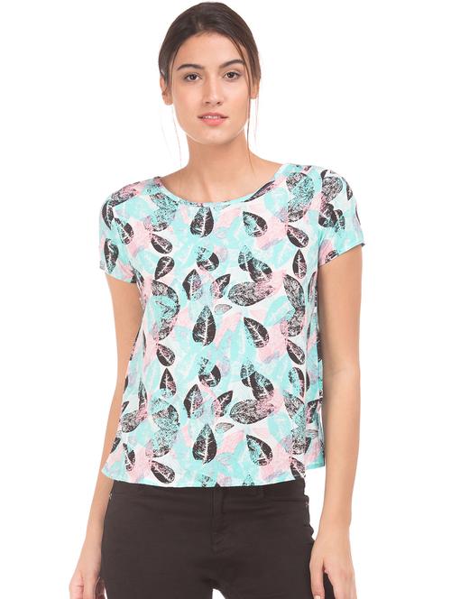 round neck printed tee - 18069739 - Very Small Image - 1
