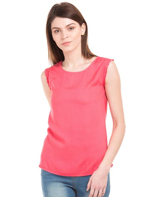 round neck solid top - 18069810 - Very Small Image - 1