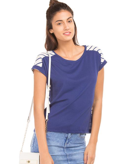 round neck striped top - 18069850 - Very Small Image - 1