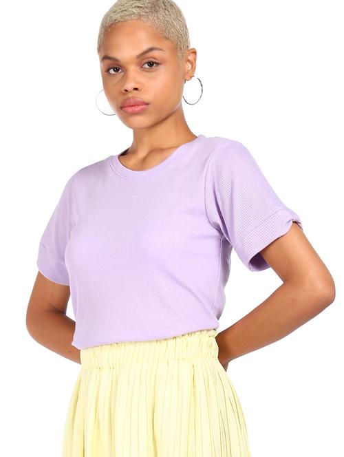 purple cotton regular top - 18069871 - Very Small Image - 1