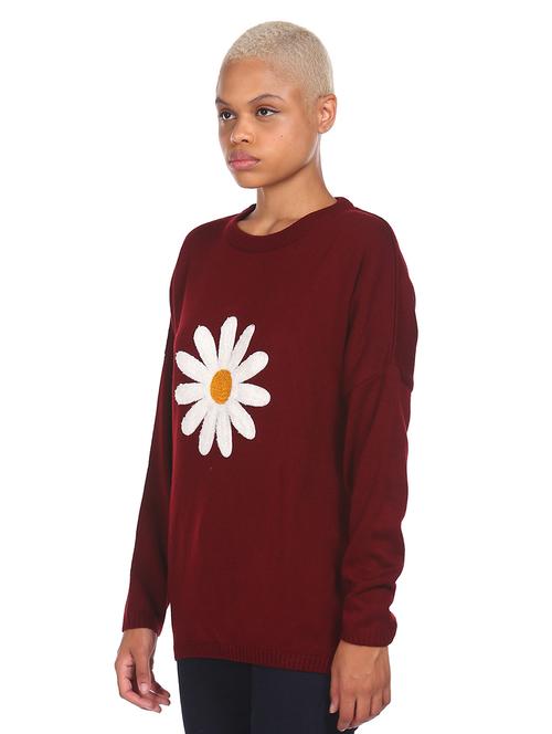 red acrylic cardigan - 18070359 - Very Small Image - 1