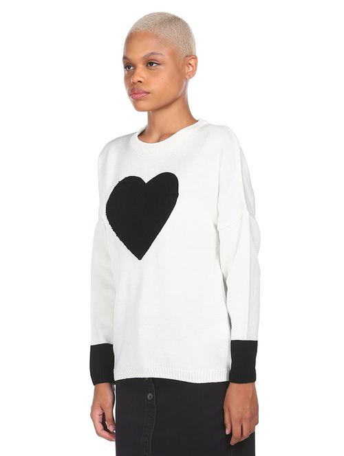 white acrylic cardigan - 18070360 - Very Small Image - 1