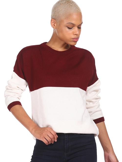 red acrylic cardigan - 18070362 - Very Small Image - 1