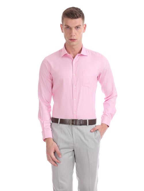 pink self-designed formal shirt - 18070729 - Very Small Image - 1
