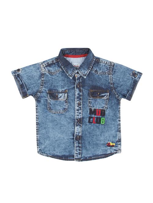 blue cotton shirt - 18071110 - Very Small Image - 1