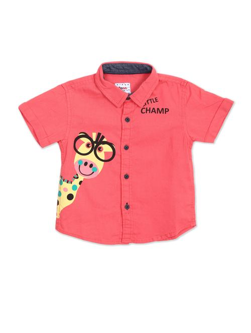 orange cotton shirt - 18071121 - Very Small Image - 1