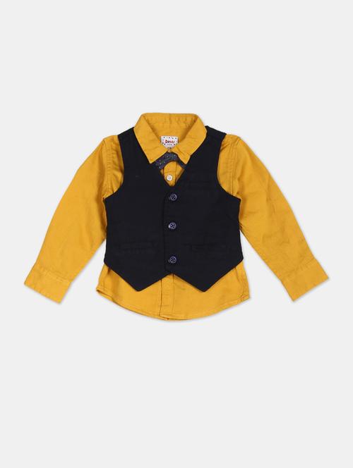yellow cotton shirt - 18071126 - Very Small Image - 1