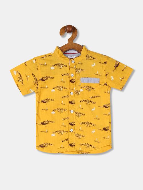 short sleeves printed shirt - 18071158 - Very Small Image - 1