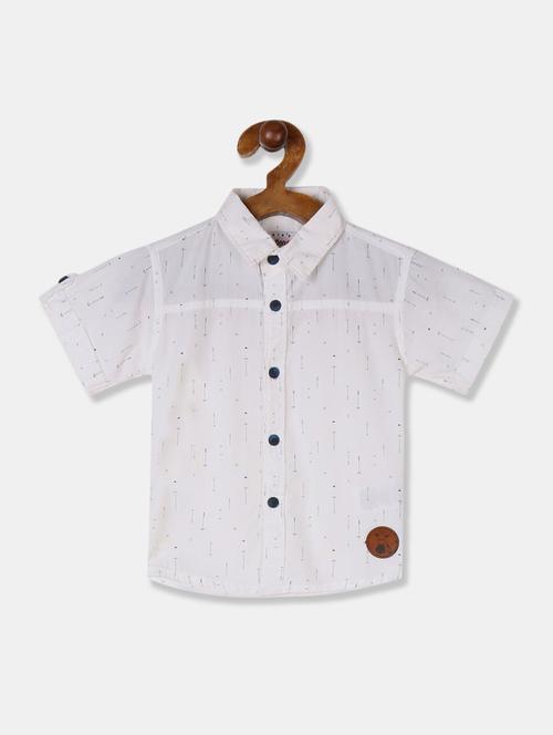 short sleeves printed shirt - 18071443 - Very Small Image - 1