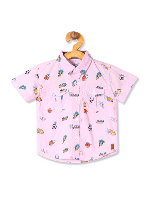 short sleeves printed shirt - 18071509 - Very Small Image - 1