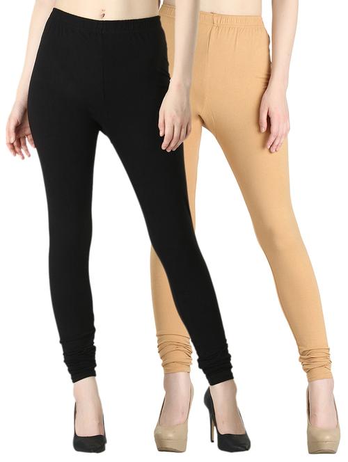 set of 2 solid legging churidar - 18071957 - Very Small Image - 1