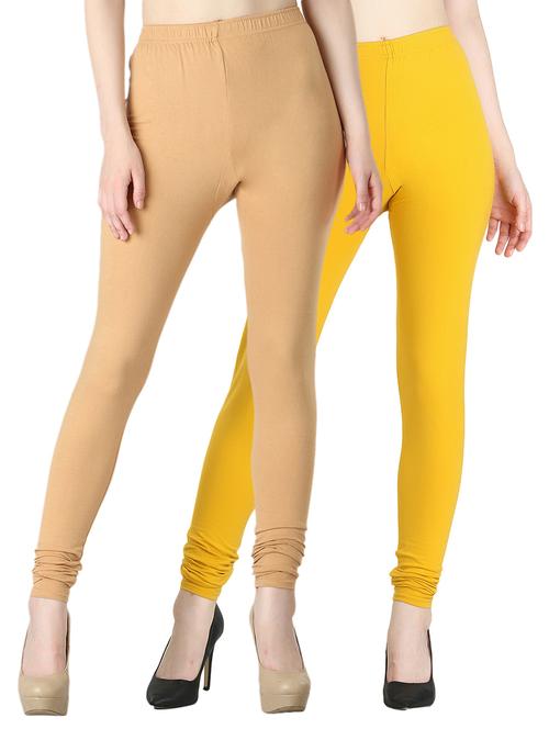 set of 2 solid legging churidar - 18071958 - Very Small Image - 1