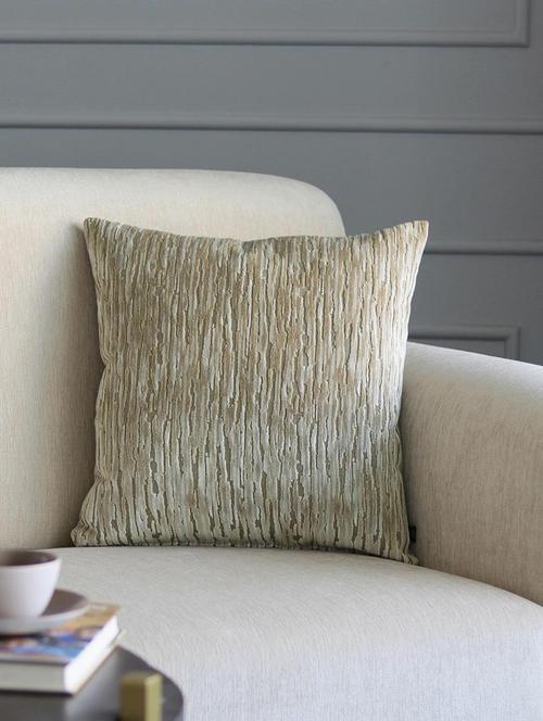 gm 16 x 16" jacquard abstract grey cushion cover - 18072737 - Very Small Image - 1