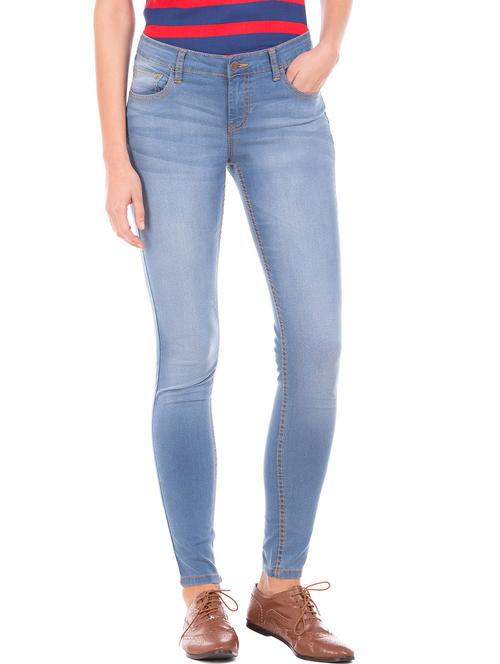 mid rise stone washed jeans - 18073343 - Very Small Image - 1