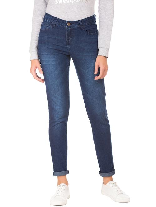 mid rise stone washed jean - 18073358 - Very Small Image - 1