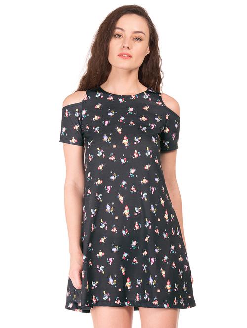 cold shoulder floral dress - 18073560 - Very Small Image - 1