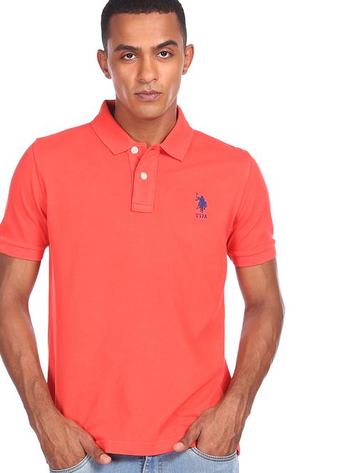 oxy fire red solid-polo t-shirt - 18074572 - Very Small Image - 1