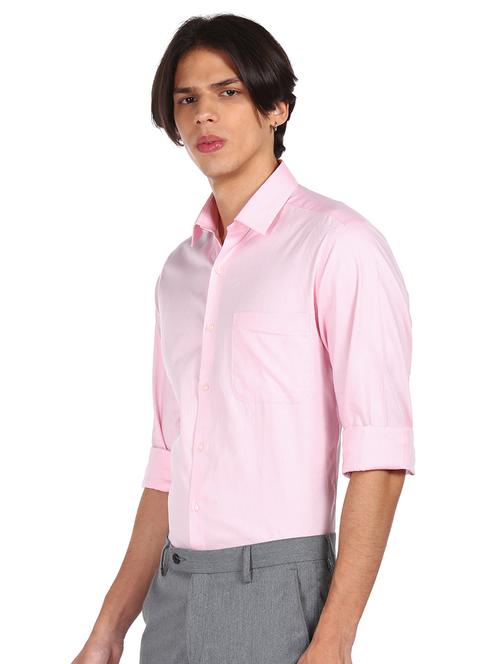 pink cotton formal men's shirt - 18074749 - Very Small Image - 1