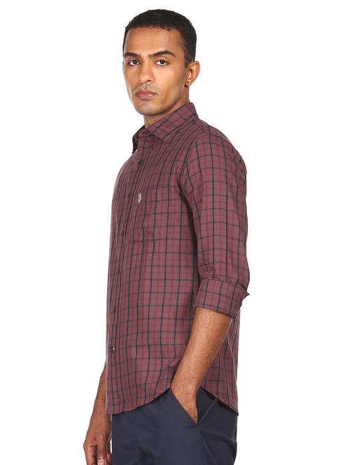 red checked casual shirt - 18075013 - Very Small Image - 1