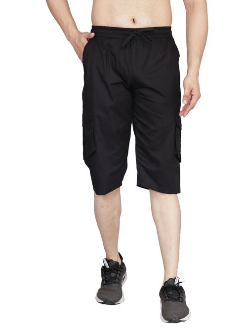 hosiery 3/4 shorts with bottom rip - 18076302 - Very Small Image - 1
