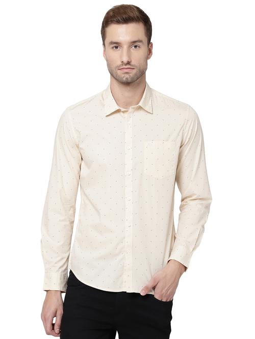 mens micro print casual shirt - 18076491 - Very Small Image - 1