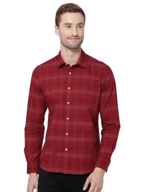 red checkered casual shirt - 18076508 - Very Small Image - 1