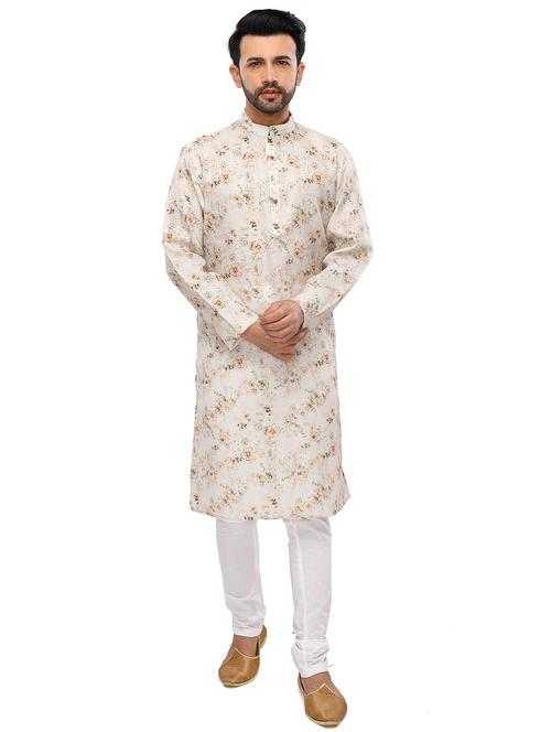 floral kurta pyjama ethnic wear set - 18076626 - Very Small Image - 1