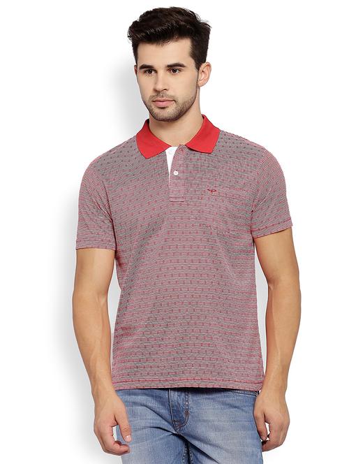 red printed polo t-shirt - 18076686 - Very Small Image - 1