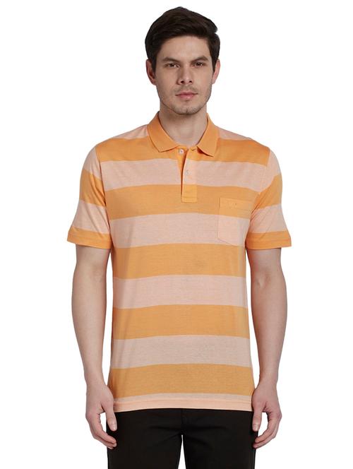 orange striped polo t-shirt - 18076699 - Very Small Image - 1