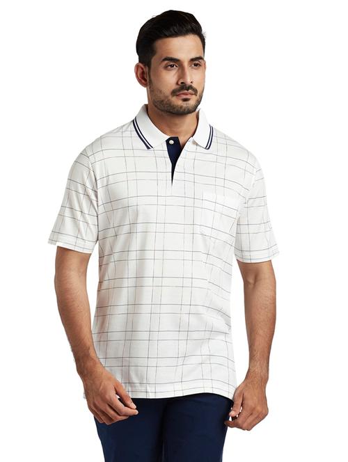 white checkered polo t-shirt - 18076708 - Very Small Image - 1