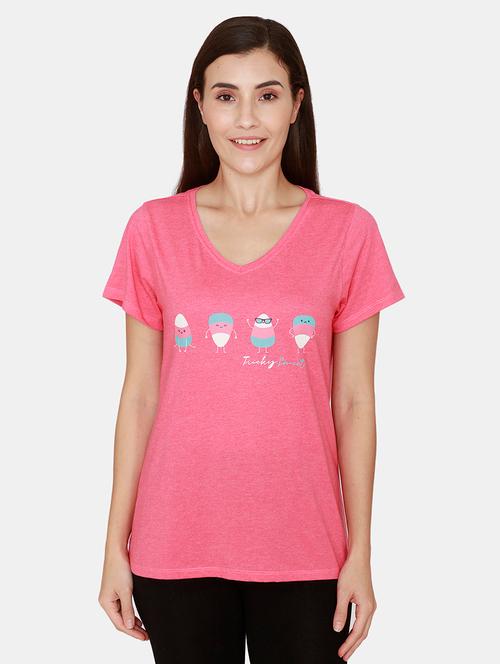 v-neck graphic tee - 18076847 - Very Small Image - 1