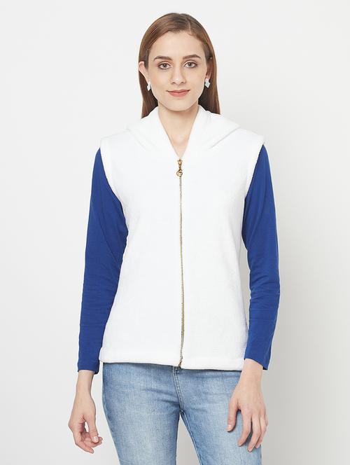 hooded neck solid sweatshirt - 18076858 - Very Small Image - 1