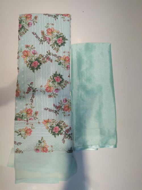 sky light blue chicken georgette shut - 18077030 - Very Small Image - 1