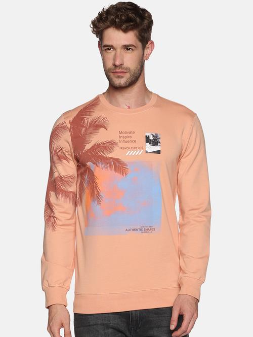 mens chest print sweatshirt - 18077212 - Very Small Image - 1