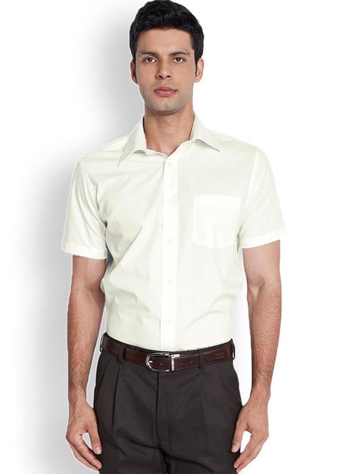 yellow polyester blend formal shirt - 18077524 - Very Small Image - 1