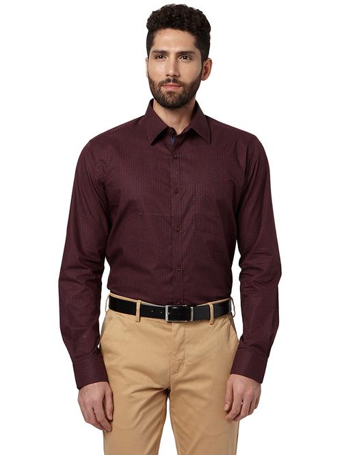 red cotton formal shirt - 18077535 - Very Small Image - 1