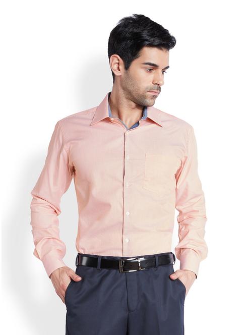 orange cotton formal shirt - 18077564 - Very Small Image - 1