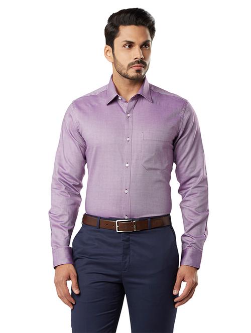 purple cotton formal shirt - 18077610 - Very Small Image - 1