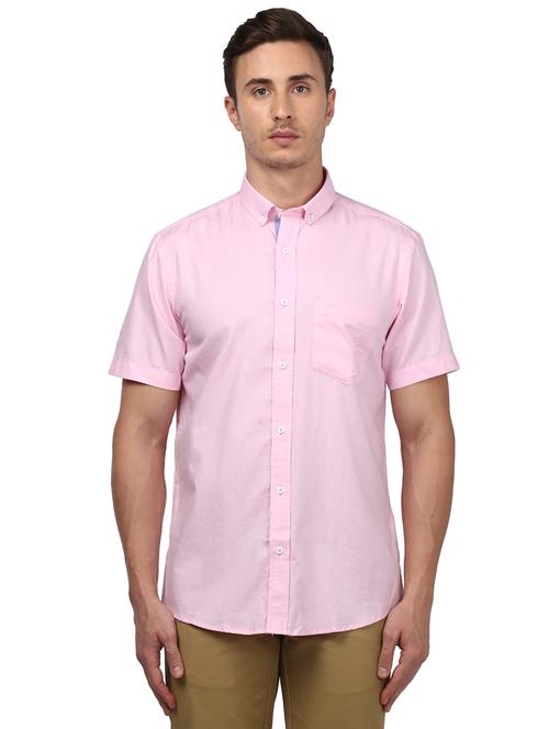 pink solid casual shirt - 18077658 - Very Small Image - 1