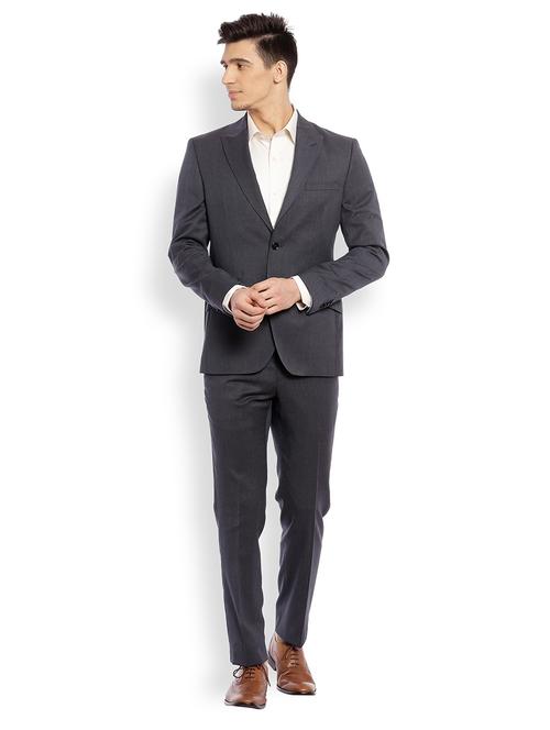 grey solid suit - 18077719 - Very Small Image - 1