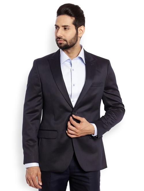 dark blue solid suit - 18077732 - Very Small Image - 1