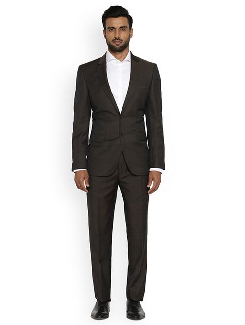metallic brown solid suit - 18077744 - Very Small Image - 1