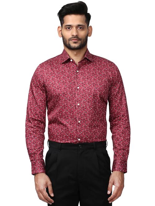 oxy fire red printed casual shirt - 18077745 - Very Small Image - 1